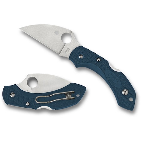 Spyderco 2024 Spyderco Dragonfly 2, Lightweight Blue, Wharncliffe K390 Steel, Reveal 7 SPY-C28FP2WK390